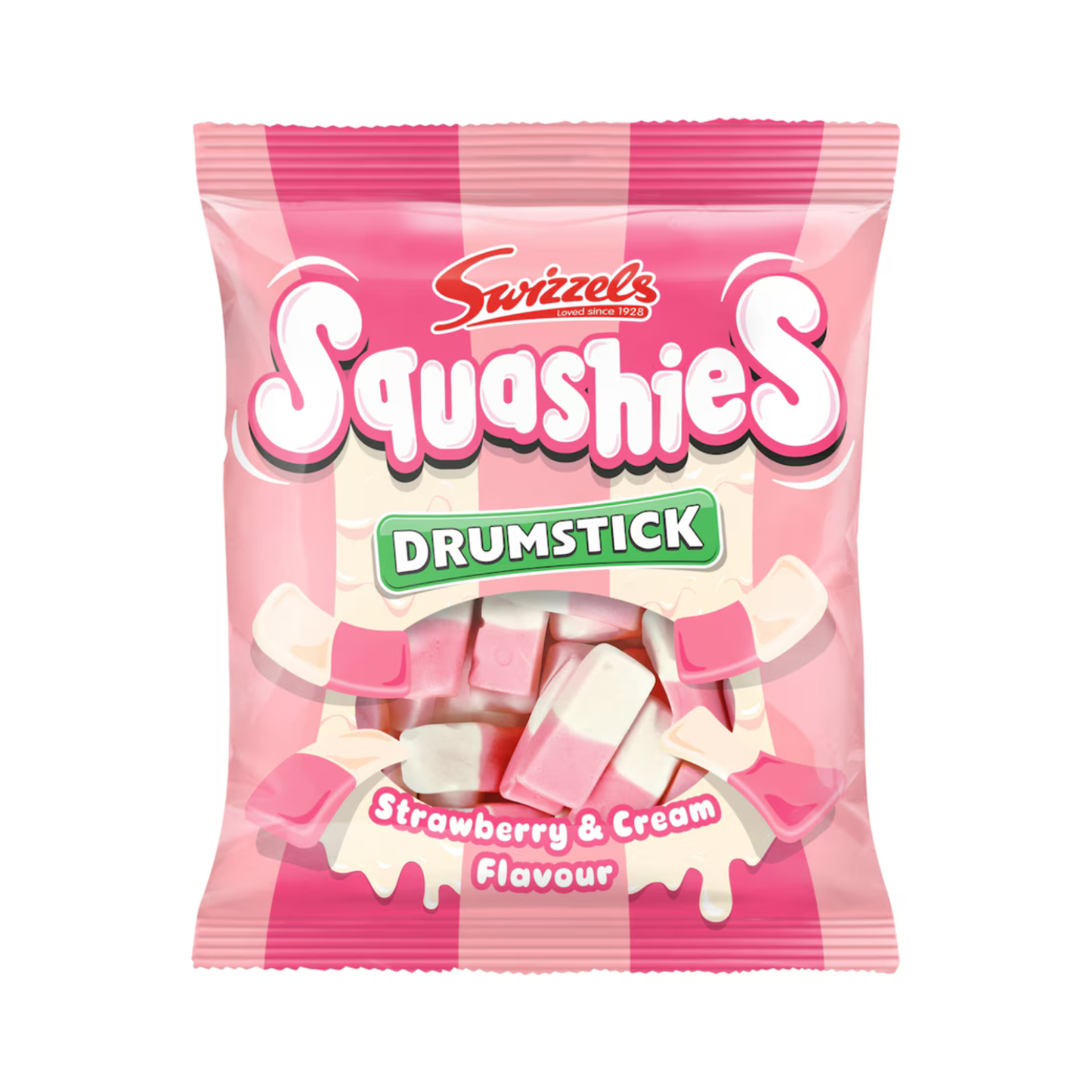 Squashies Strawberry & Cream Drumsticks 140g