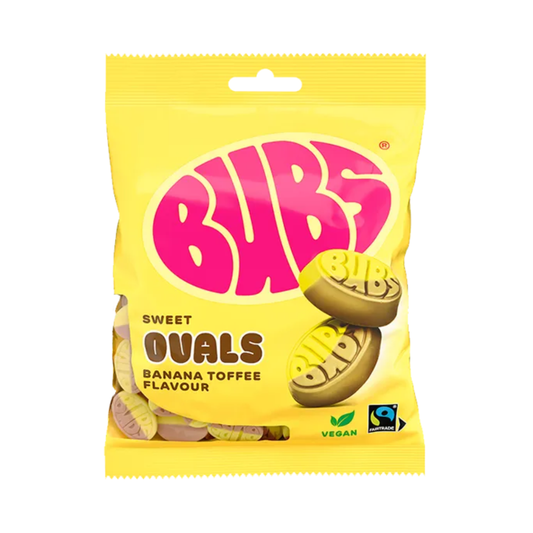 Bubs Banana Sweet Ovals Toffee 90g