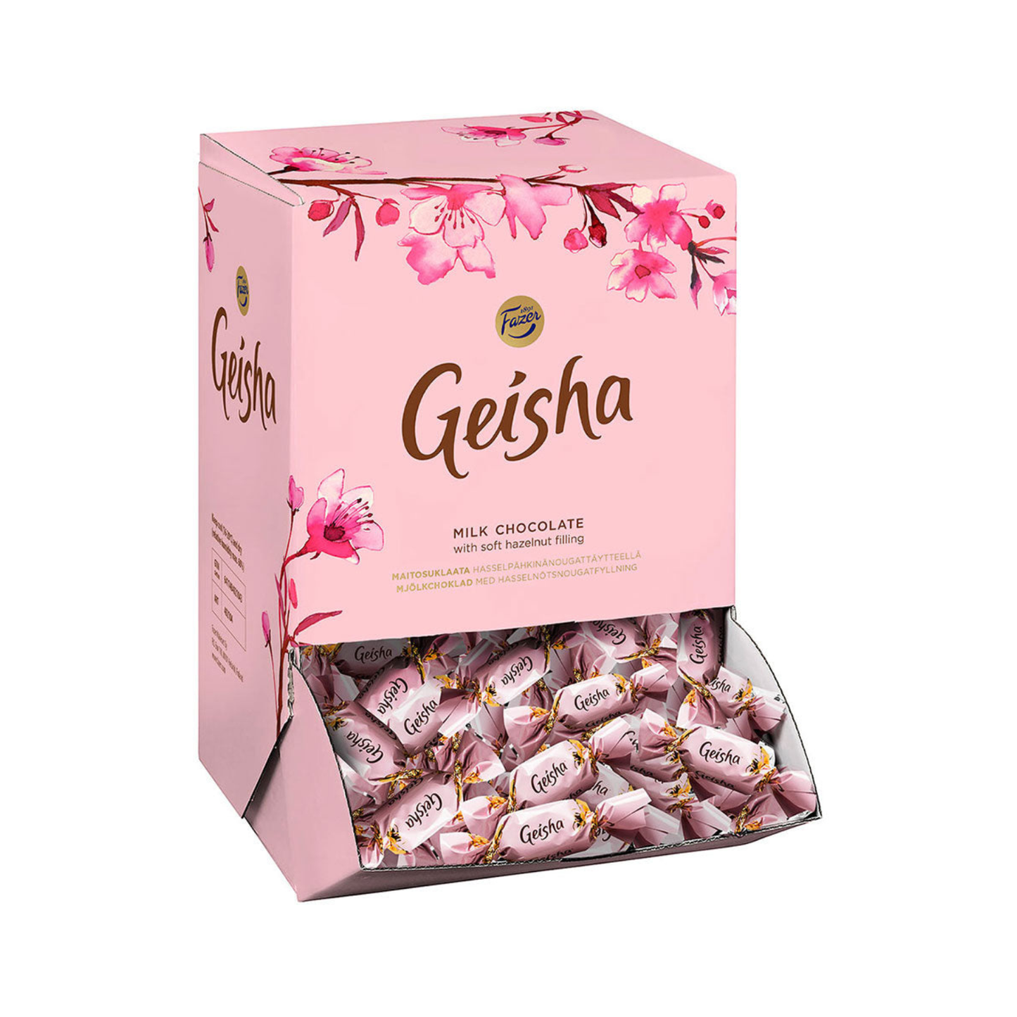 Geisha Mini Milk Chocolate Bars with Hazelnut Filling