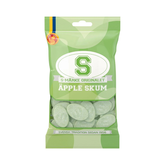 S-Märke Sour Apple Foam Candy 70g