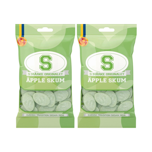S-Märke Sour Apple Foam Candy 70g