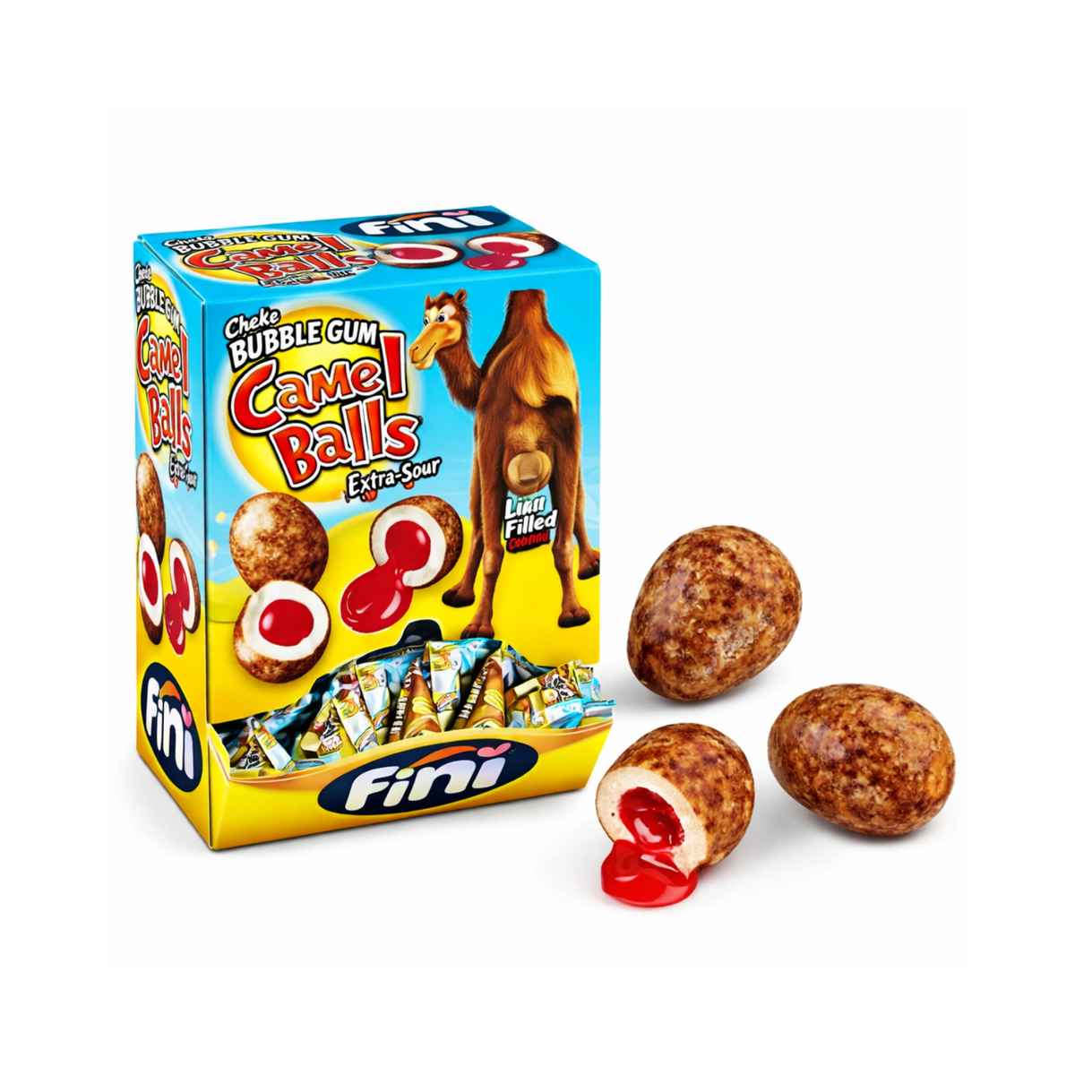Fini Camel Balls Extra Sour Bubble Gum 200pcs Swedishcandybros fini-camel-balls-extra-sour-bubble-gum-200pcs-swedishcandybros