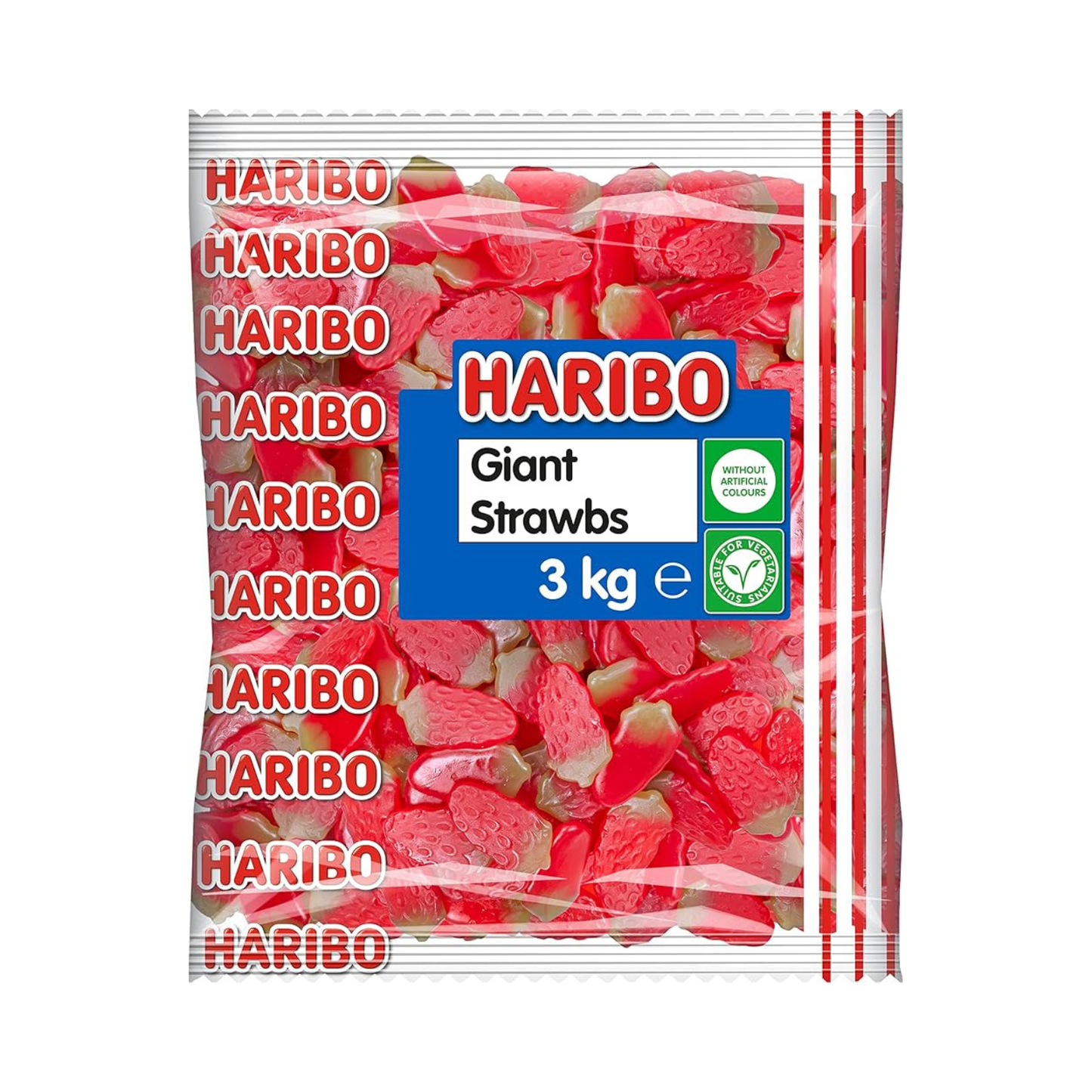 Haribo Giant Strawberries 3kg