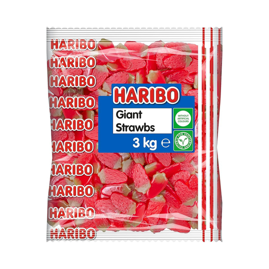 Haribo Giant Strawberries 3kg