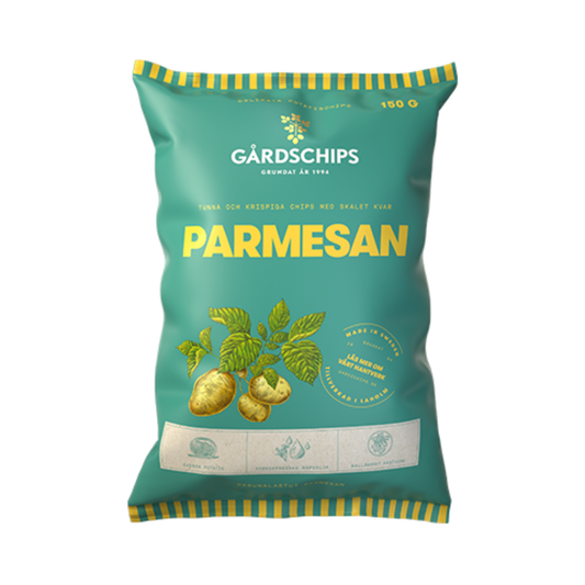 Parmesan Chips 150g By Gårdschips