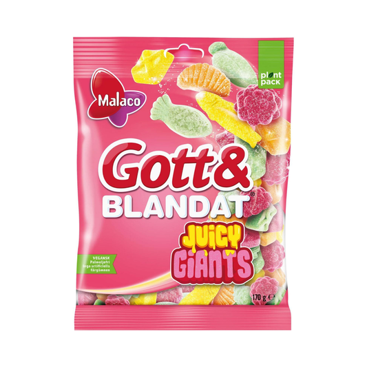Juicy Giants Gummies 170g By Malaco Gott & Blandat