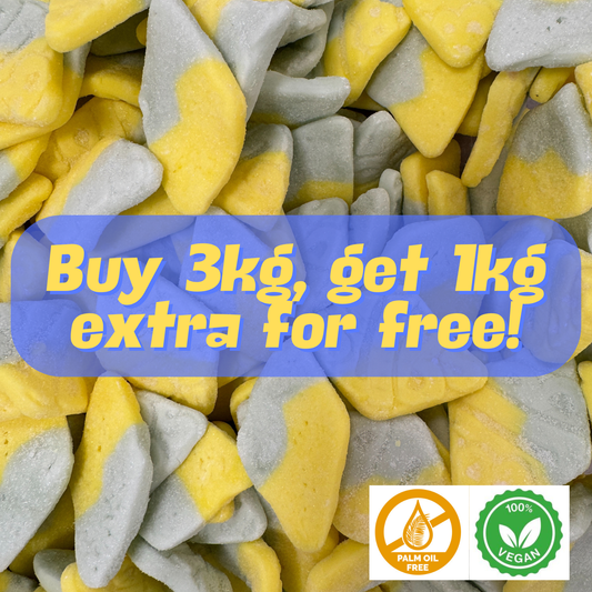 Bubs Sour Tutti Frutti Buy 3kg get 1kg extra for free!