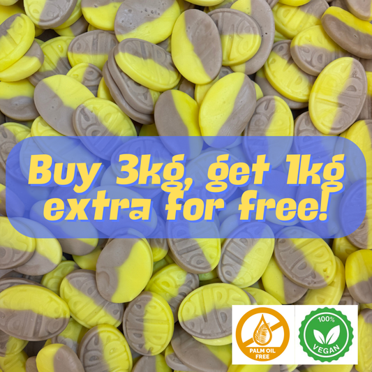 Bubs Banana Ovals Buy 3kg, get 1kg extra for free!