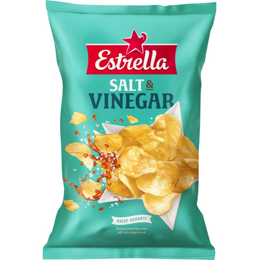 Salt & Vinegar Chips 175g By Estrella