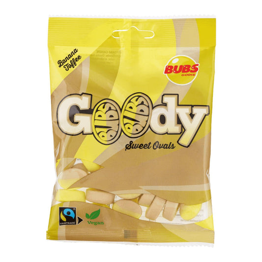 Goody Bubs Banana Sweet Ovals Toffee 90g By Bubs
