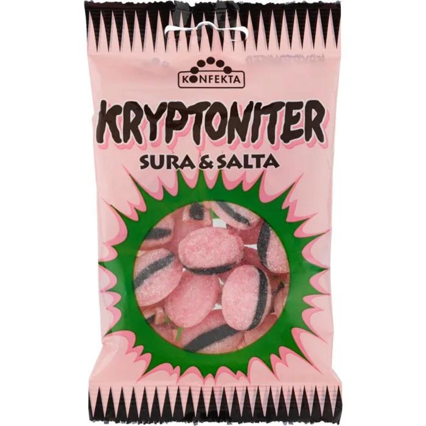 Kryptonite Sour and Salty Hard Candy 60g By Konfekta