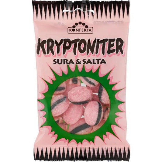 Kryptonite Sour and Salty Hard Candy 60g By Konfekta