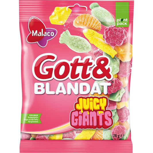 Juicy Giants Gummies 170g By Malaco Gott & Blandat