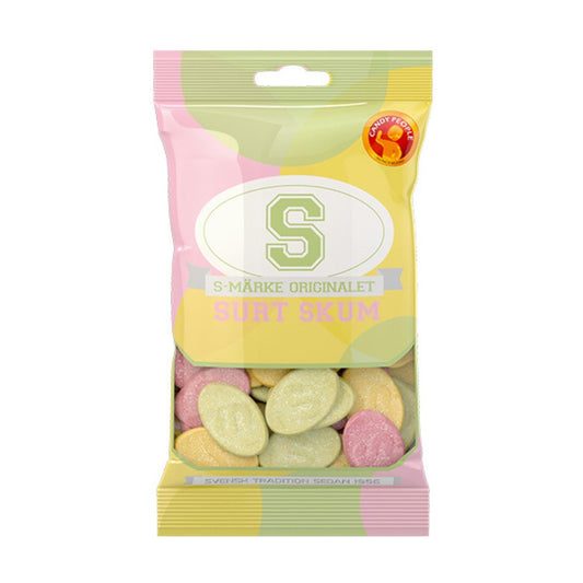 S-märken Sour Foam Gummies 70g By Candy People