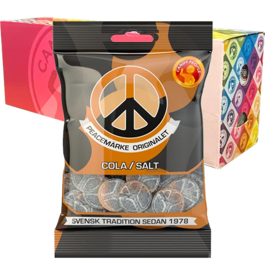 Peace Sign Strawberry and Licorice Candy 80g