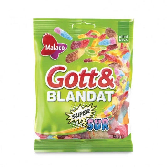 Supersour Mix 130g By Malaco Gott & Blandat