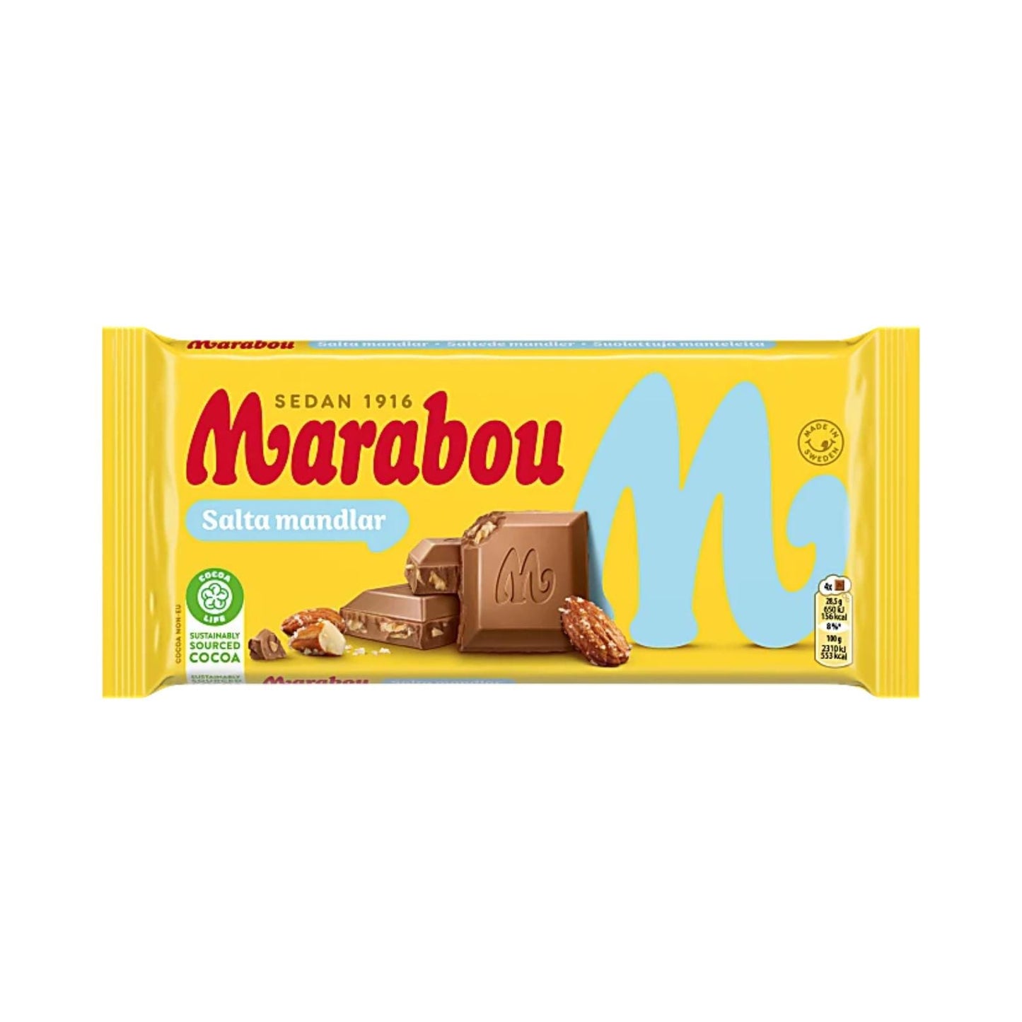 Salty Chocolate Almonds 200g By Marabou