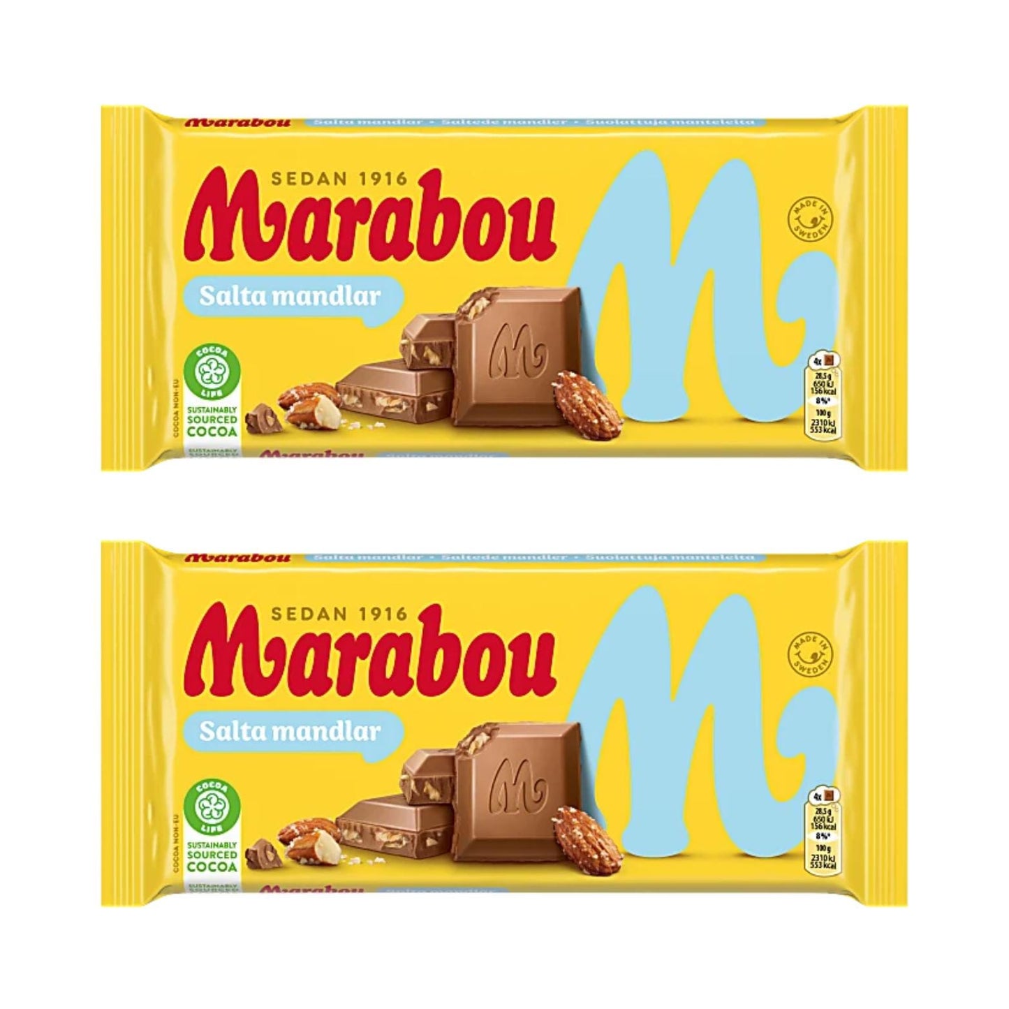 Salty Chocolate Almonds 200g By Marabou