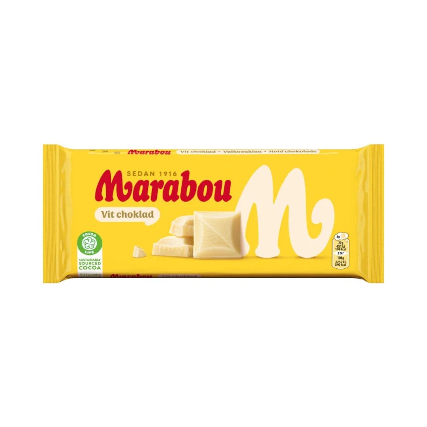 White Chocolate 180g By Marabou